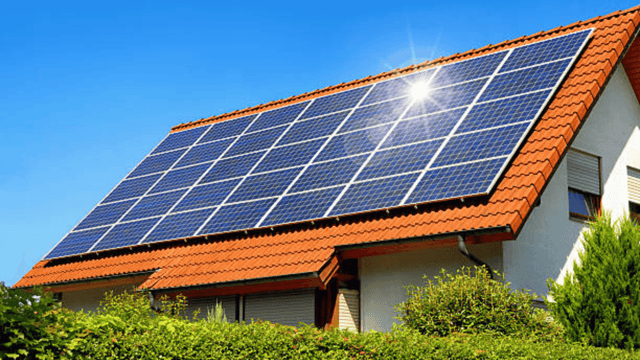 Angle and orientation of solar panels
